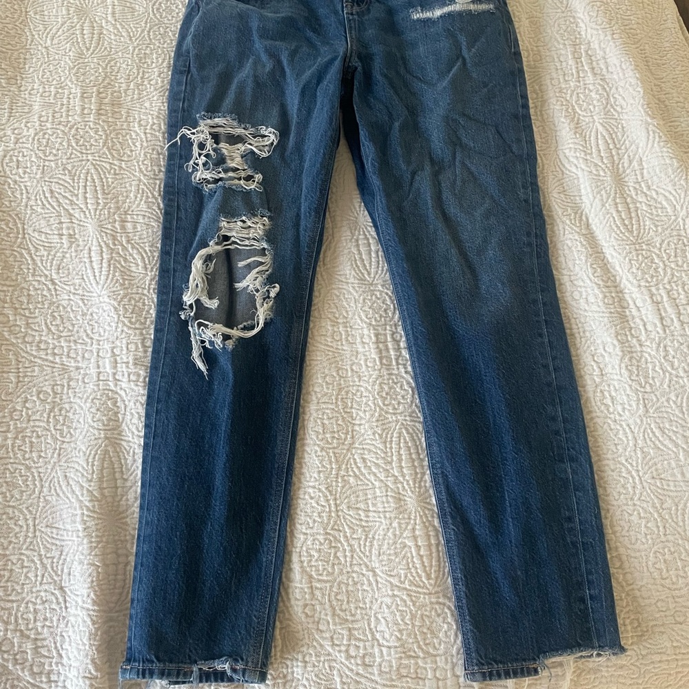 American Eagle Outfitters Ripped Blue Denim